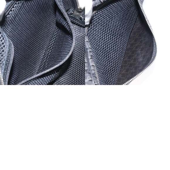 DIOR Trotter Canvas Hand Bag Black Silver - Picture 13 of 13